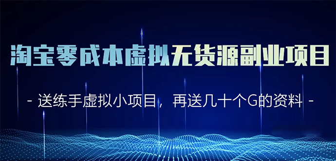 淘宝零成本虚拟无货源副业项目2.0 一个店铺可以产出5000左右的纯利润_泡桐学堂