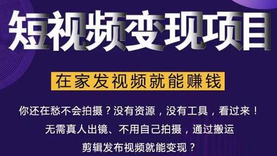 在家也能操作的短视频赚钱项目，无需真人，不用拍摄，纯搬运月入2到5万_泡桐学堂