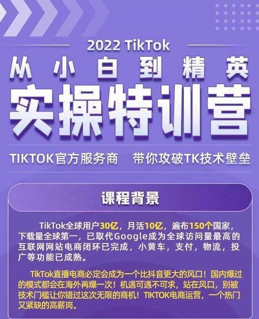 Seven漆·2022Tiktok从小白到精英实操特训营，带你掌握Tiktok账号运营_泡桐学堂