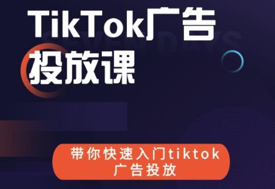 跨境B哥tiktok广告投放课，带你快速入门tiktok广告投放价值1680元_泡桐学堂