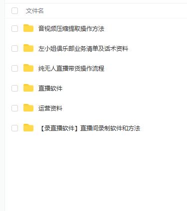 左小姐-直播带货俱乐部十三行、无人直播，全套教程附：工具、文档、话术资料_泡桐学堂