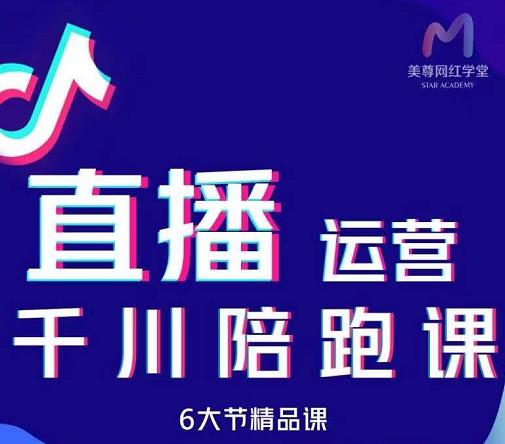 美尊-抖音直播运营千川系统课：直播​运营规划、起号、主播培养、千川投放等_泡桐学堂