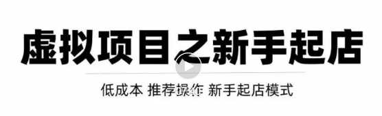 虚拟项目快速起店模式，0成本打造月入几万虚拟店铺！_泡桐学堂