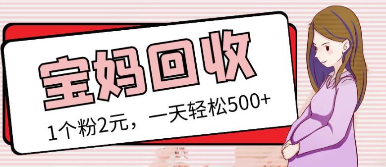最新小红书母婴号宝妈粉回收项目，1个粉2元，一天轻松500+案例分享【粉丝包回收】_泡桐学堂