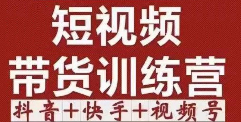 短视频带货特训营（第12期）抖音+快手+视频号：收益巨大，简单粗暴！_泡桐学堂