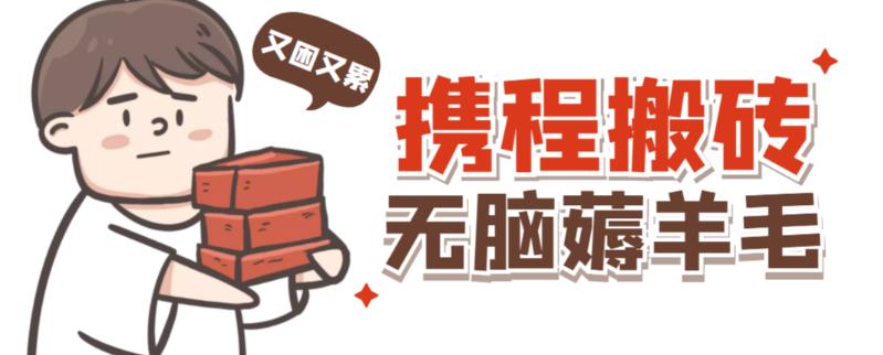 携程最新无脑薅羊毛低保玩法，后期稳定一天几十的收益，可多号放大收益_泡桐学堂