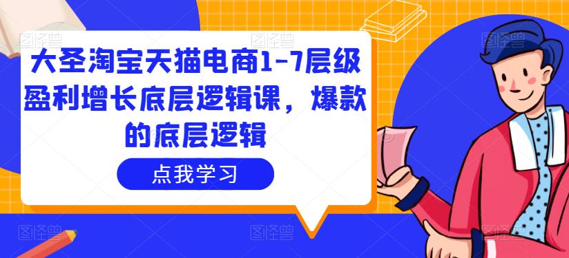 大圣淘宝天猫电商1-7层级盈利增长底层逻辑课，爆款的底层逻辑_泡桐学堂