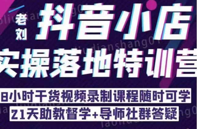 抖音小店实操落地特训营：抖音小店无货源精细化运营，抖店商品卡流量（22节）_泡桐学堂