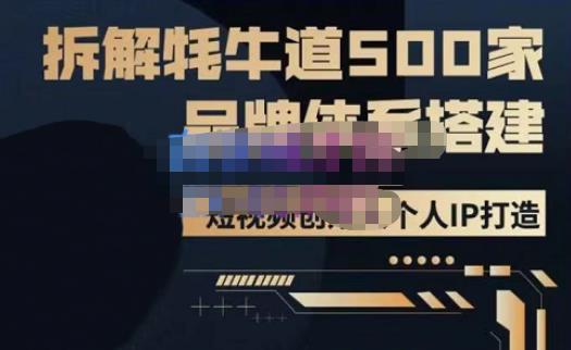 牛牛·500家餐饮品牌搭建&短视频深度解析，拆解牦牛道500家品牌体系搭建_泡桐学堂