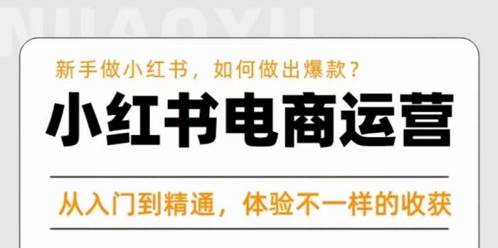 红商学院·小红书电商运营课，​新手做小红书如何快速做出爆款，从入门到精通，体验不一样的收货_泡桐学堂