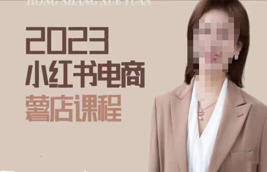2023小红书电商课，新手小白从0~1玩转小红书薯店电商_泡桐学堂