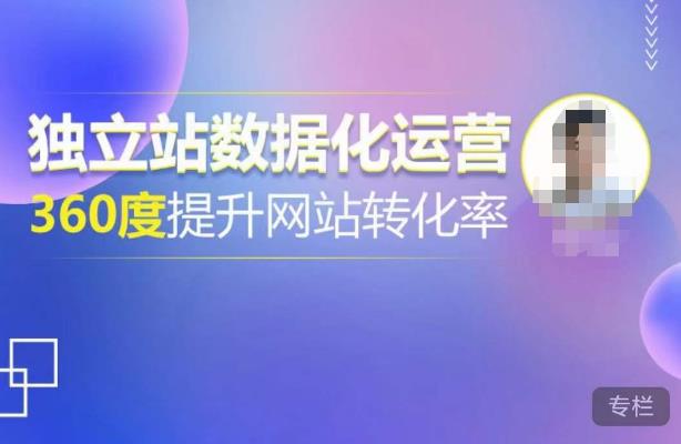 独立站数据化运营，360度提升网站转化率，亿级独立站大卖，带你用数据说话，提升转化率超过4%_泡桐学堂