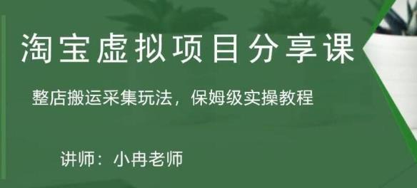 淘宝虚拟整店搬运采集玩法分享课：整店搬运采集玩法，保姆级实操教程_泡桐学堂