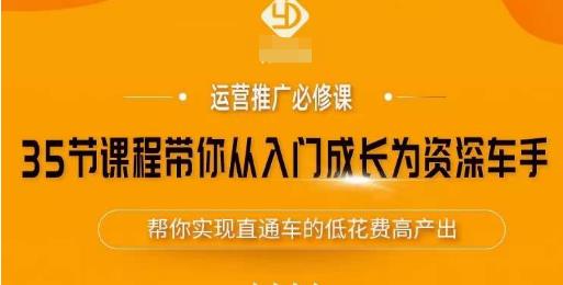 35节课程带你从入门成长为资深车手，让系统学习直通车成为可能，帮你实现直通车的低花费高产出_泡桐学堂