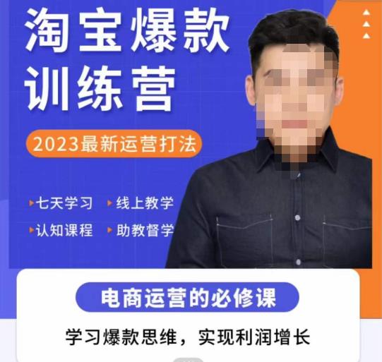 爱上黄昏·淘宝爆款训练营，2023最新运营打法，学习爆款思维，实现利润增长_泡桐学堂