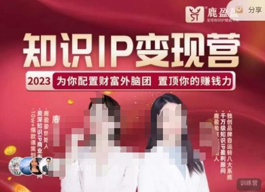 鹿盈盈-知识IP变现实操营，​普通人可复制的知识产品落地实操课，​带你打通知识IP变现底层逻辑_泡桐学堂