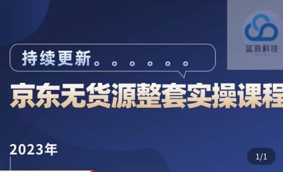 蓝七·2023京东店群整套实操视频教程，京东无货源整套操作流程大总结，减少信息差，有效做店发展_泡桐学堂