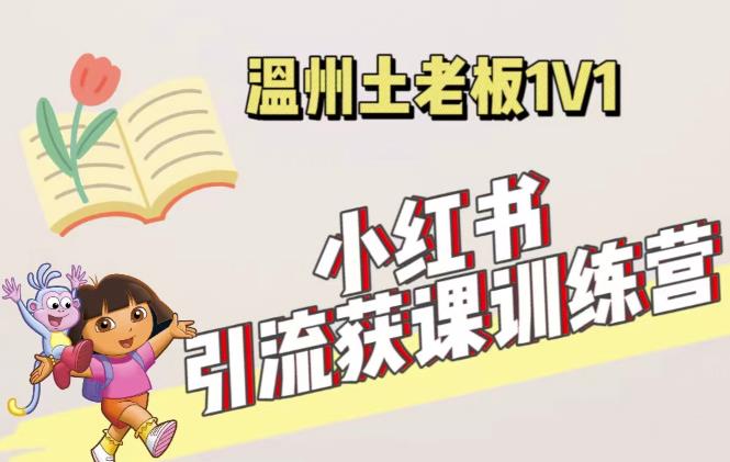 小红书1对1引流获客训练营：账号、内容、引流、成交（价值3999元）_泡桐学堂