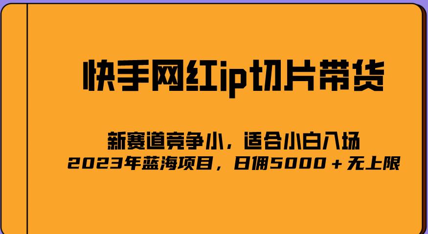 2023爆火的快手网红IP切片，号称日佣5000＋的蓝海项目，二驴的独家授权_泡桐学堂