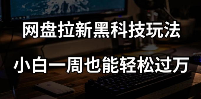网盘拉新黑科技玩法，小白一周也能轻松过万【全套视频教程+黑科技】【揭秘】_泡桐学堂