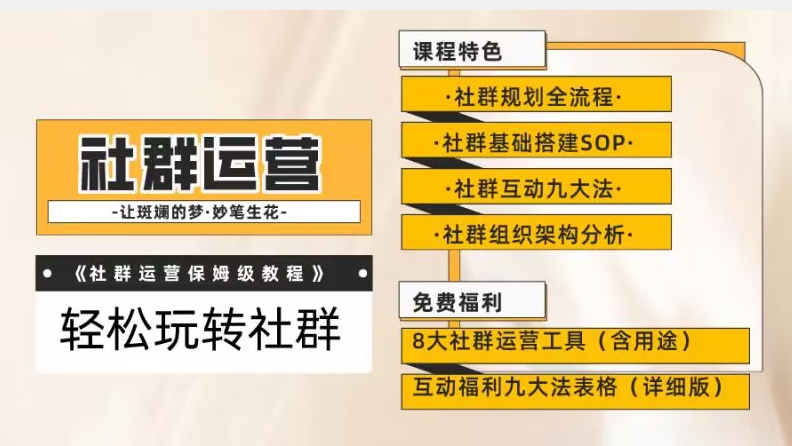 【社群运营】保姆式教程：九大互动法，八款社群运营工具助你轻松玩转社群【揭秘】_泡桐学堂
