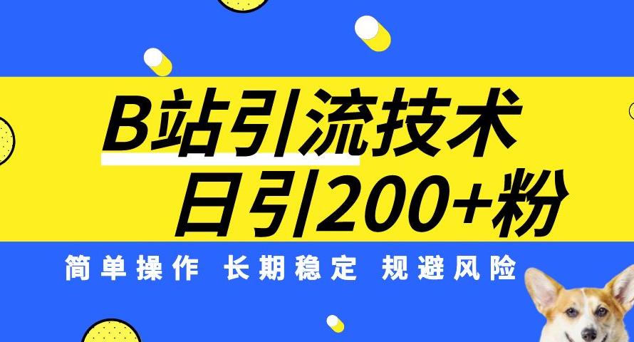 B站引流技术：每天引流200精准粉，简单操作，长期稳定，规避风险_泡桐学堂