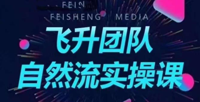 飞升团队课程自然流实操课，抖音半无人起号主播间搭建教学_泡桐学堂
