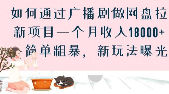如何通过广播剧做网盘拉新项目一个月收入18000+，简单粗暴，新玩法曝光【揭秘】_泡桐学堂