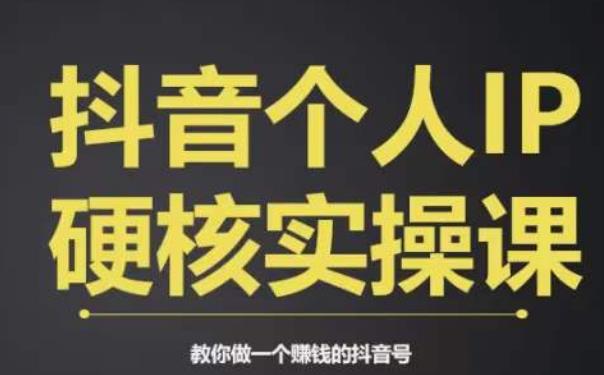 个人IP创富系统实战课，商业定位，流量打造，短视频变现，教你做个赚钱的抖音号_泡桐学堂