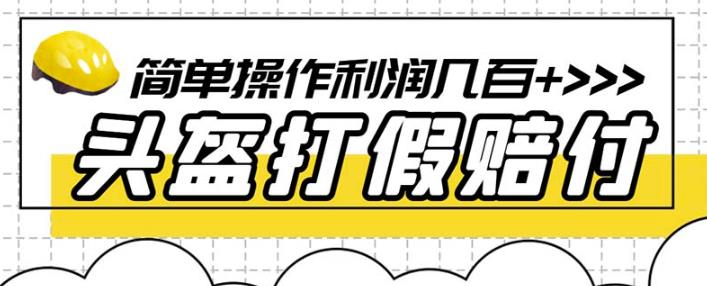 最新头盔打假赔付玩法，一单利润几百+（仅揭秘）_泡桐学堂