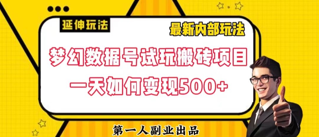 数据号回归玩法游戏试玩搬砖项目再创日入500+【揭秘】_泡桐学堂