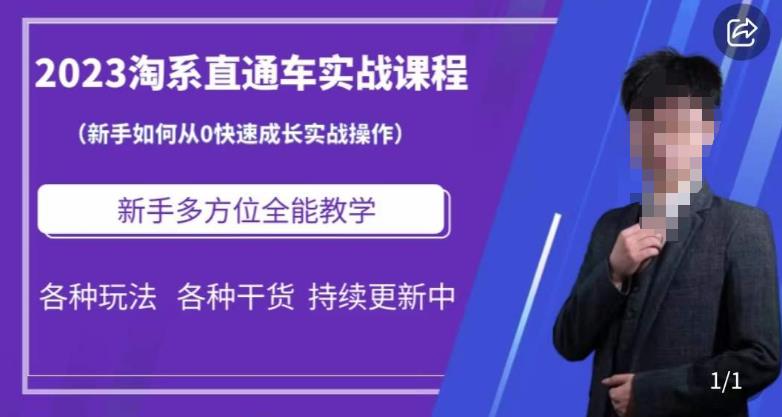 2023淘系直通车保姆式运营讲解，新手如何从0快速成长实战操作，新手多方位全能教学_泡桐学堂