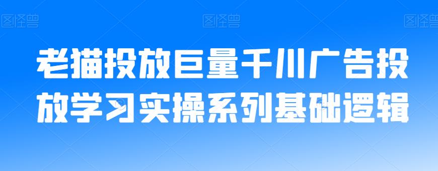 老猫投放巨量千川广告投放学习实操系列基础逻辑_泡桐学堂