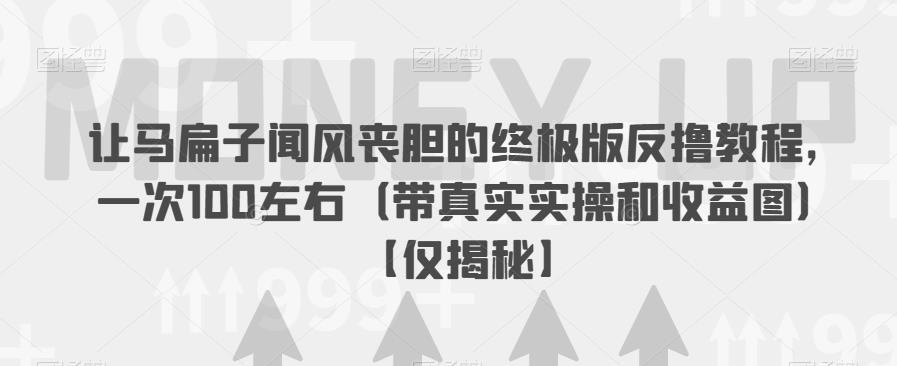 让马扁子闻风丧胆的终极版反撸教程，一次100左右（带真实实操和收益图）【仅揭秘】_泡桐学堂