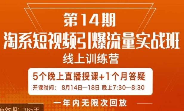 南掌柜·淘系短视频引爆流量实战班，​短视频是一个没有天花板的流量入口_泡桐学堂