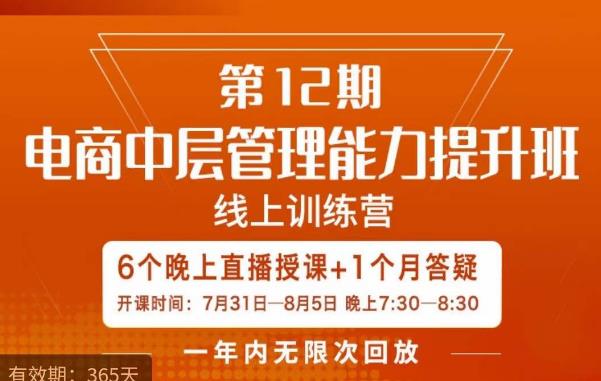 陈少珊·电商中层管理能力提升班，学习对象-电商公司各个岗位的主管，20人人以内的电商公司老板_泡桐学堂