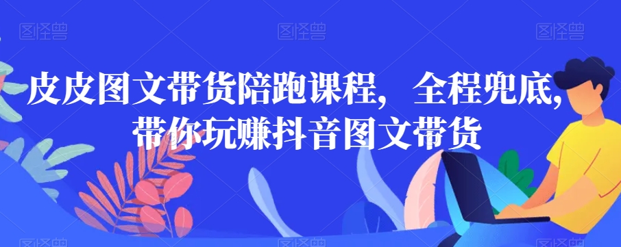 皮皮图文带货陪跑课程，全程兜底，带你玩赚抖音图文带货_泡桐学堂