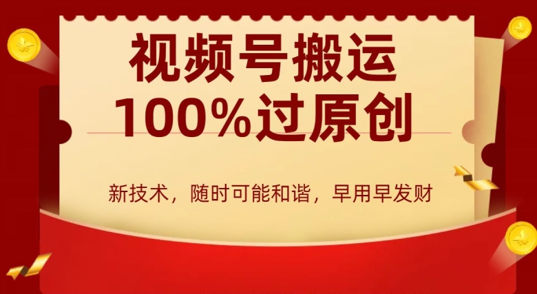 外边收费599创作者分成计划，视频号搬运100%过原创，新技术，适合零基础小白，月入两万+【揭秘】_泡桐学堂