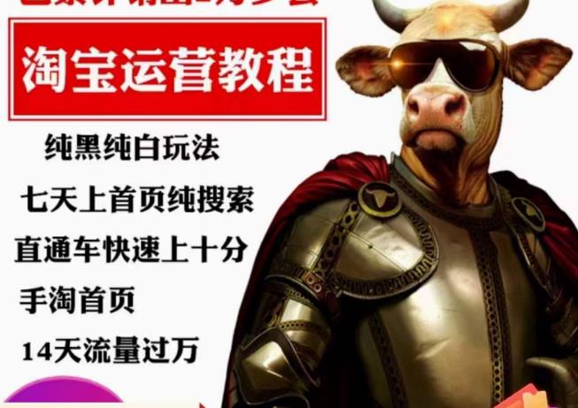 猫老师·淘系算法逆向解密，​纯黑纯白玩法，七天上首页纯搜索，手淘首页14天流量过万_泡桐学堂