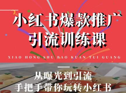 狼叔小红书爆款推广引流训练课，从曝光到引流手把手带你玩转小红书_泡桐学堂