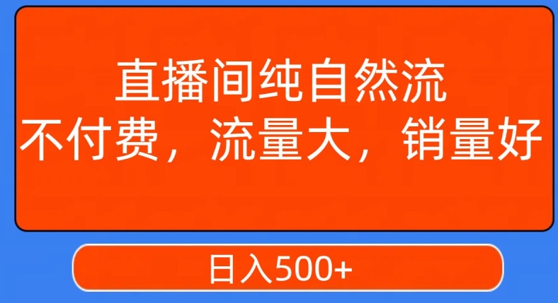 视频号直播间纯自然流，不付费，白嫖自然流，自然流量大，销售高，月入15000+【揭秘】_泡桐学堂
