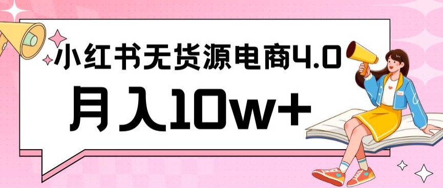 小红书新电商实战，无货源实操从0到1月入10w+联合抖音放大收益【揭秘】_泡桐学堂