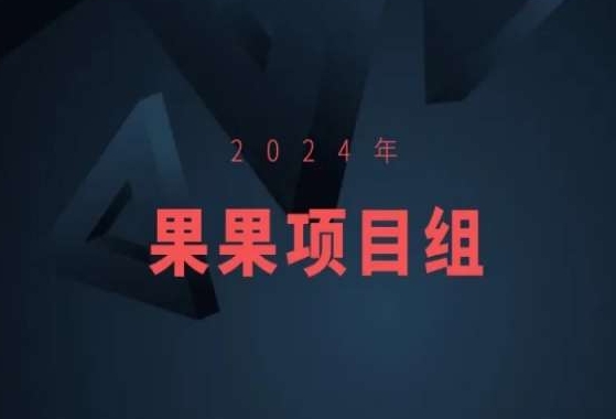 2024年果果项目组项目合集-果果最新项目_泡桐学堂