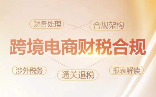 跨境老板财税合规特训营，规避财税风险、提升企业利润_泡桐学堂