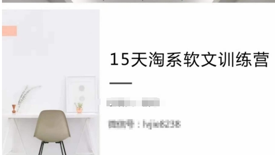 15天淘系软文训练营，跟年入50万的淘系软文导师，学习月收过万的淘系软文_泡桐学堂