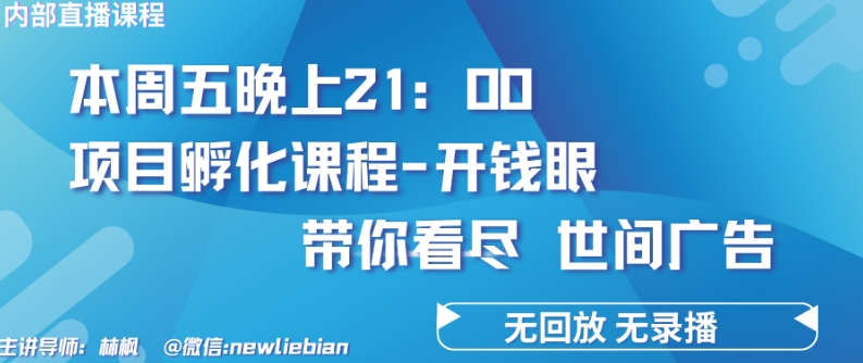 4.26日内部回放课程《项目孵化-开钱眼》赚钱的底层逻辑【揭秘】_泡桐学堂
