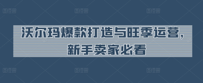 沃尔玛爆款打造与旺季运营，新手卖家必看_泡桐学堂