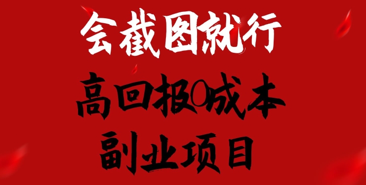会截图就行，高回报0成本副业项目，卖离婚模板一天1.5k+【揭秘】_泡桐学堂