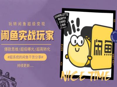 手把手教你0到1系统玩转闲鱼变现，爆款思维/超级曝光/超高转化_泡桐学堂