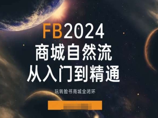 2024Faceboo商城自然流(从入门到精通)，玩转脸书商城全闭环_泡桐学堂